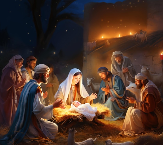 Nativity Scene birth of Jesus Christ christmas