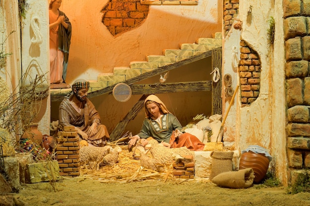 Nativity scene - Different scenes of a Christmas nativity scene.