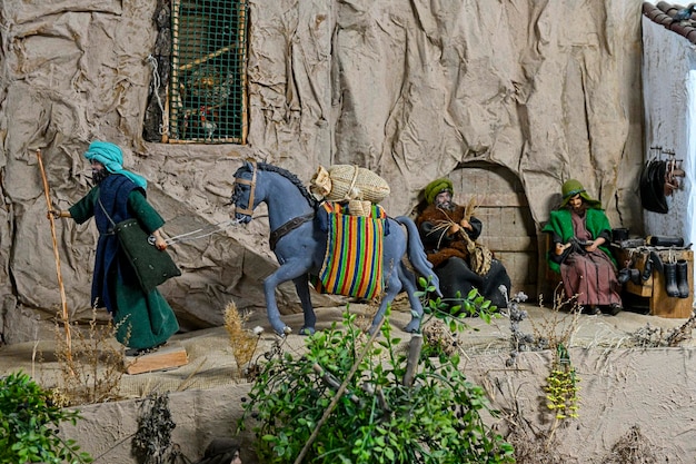 Nativity scene - Different scenes of a Christmas nativity scene.