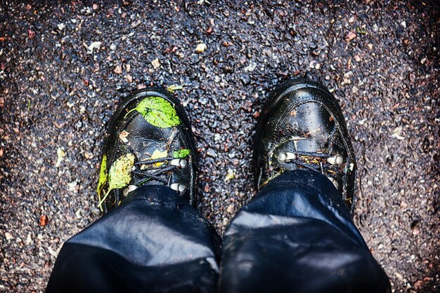 Natte trekkingschoenen