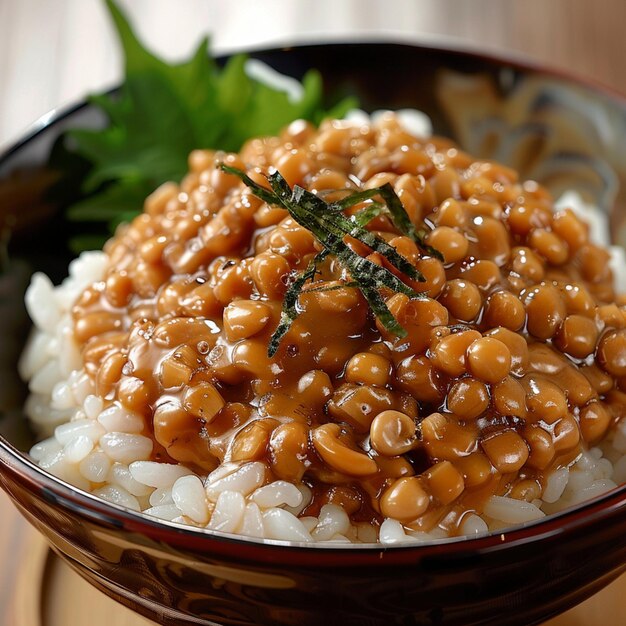 Foto natto-voedsel