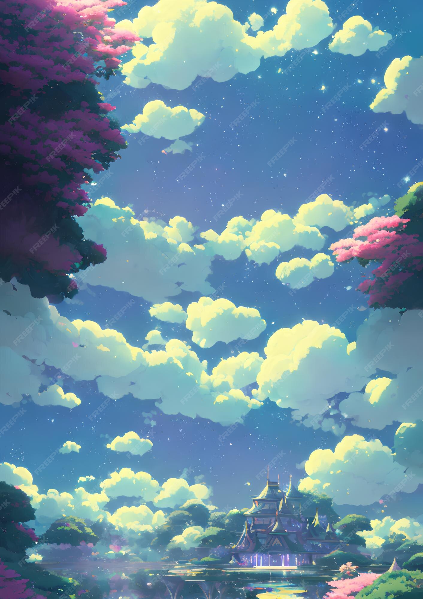 c l o u d  Anime scenery, Nature gif, Anime scenery wallpaper