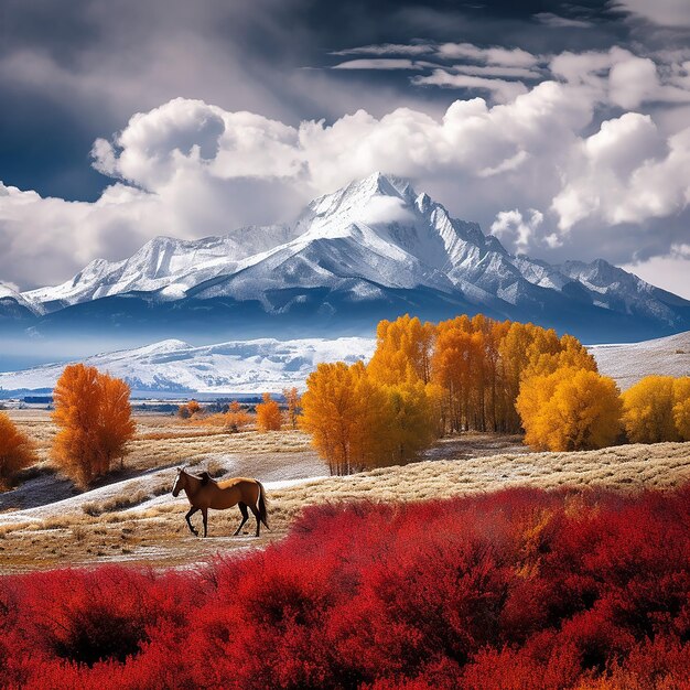 natural autumn landscape generated by AI