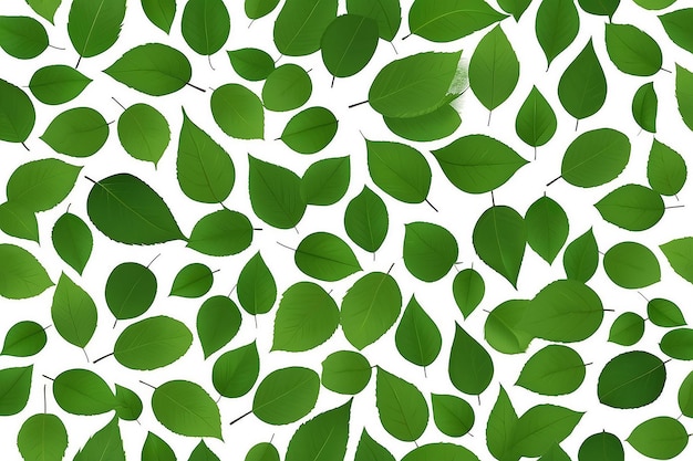 Foto sfondio naturale di foglie di betulla foglie di betulle su uno sfondo bianco