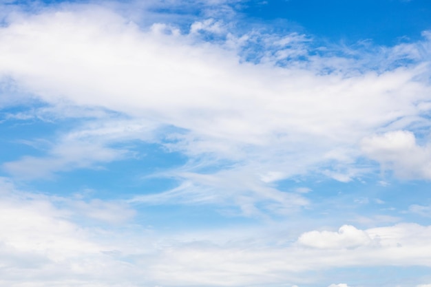 Natural background low cirrus and cumulus clouds