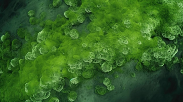 Фото Природная красивая текстура водорослей фон вид с вершины hd