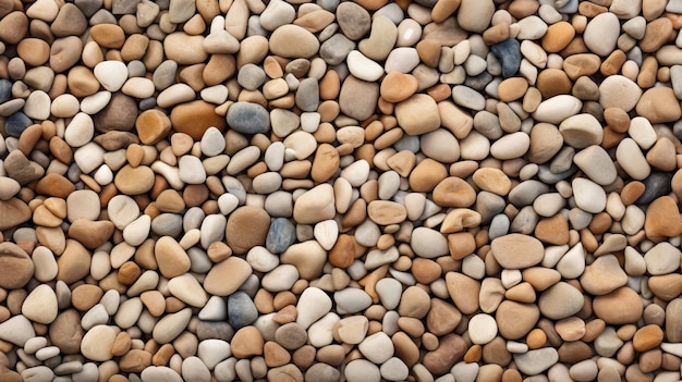 Photo natural beautiful gravel texture background view from the top hd