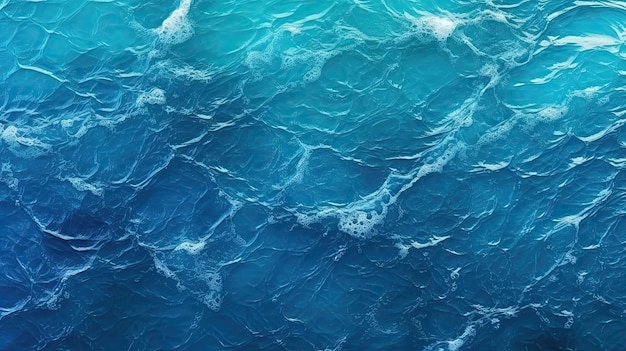 Natural beautiful ocean waves texture background view from the top hd