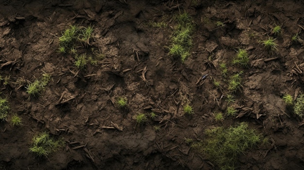Natural beautiful peat texture background view from the top hd