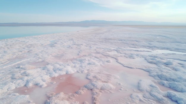 Natural beautiful salt lake texture background view from the top hd