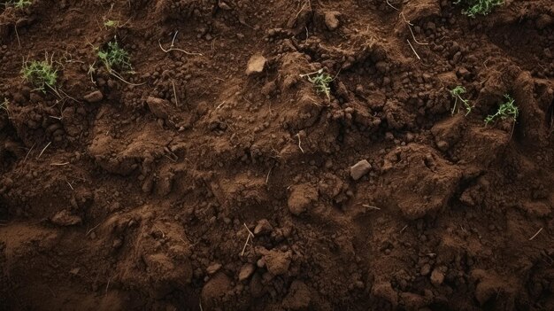 Natural beautiful soil texture background view from the top hd