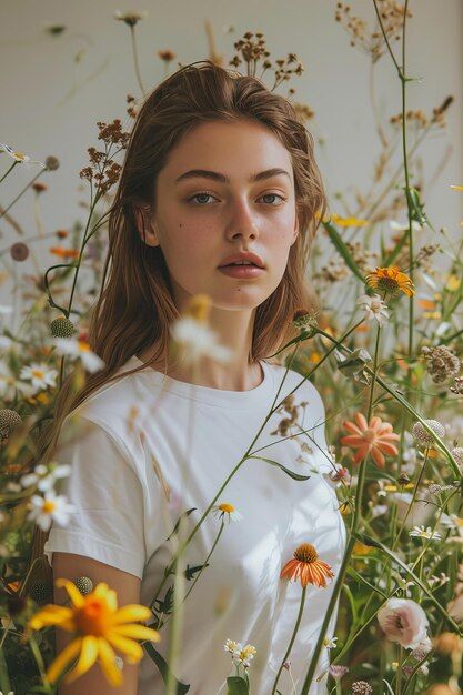 Natural Beauty Amongst Wildflowers