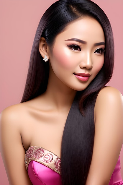 Natural Beauty of asian woman