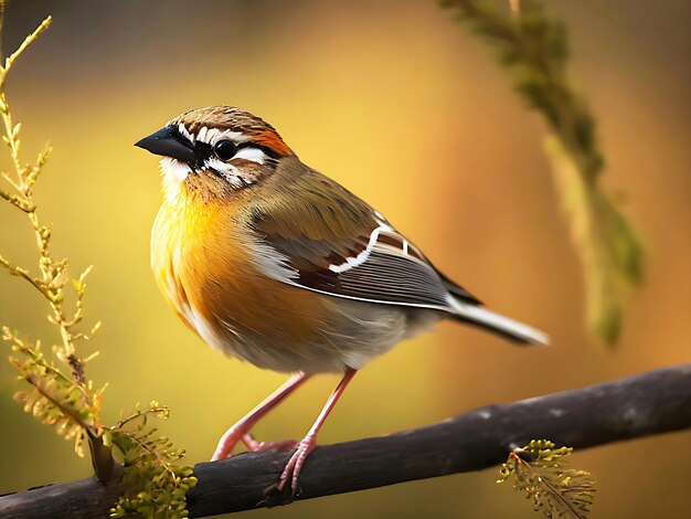 Natural beauty Closeup Shot of Weaver Bird in a Cozy Place