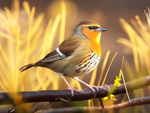 Natural beauty Closeup Shot of Weaver Bird in a Cozy Place