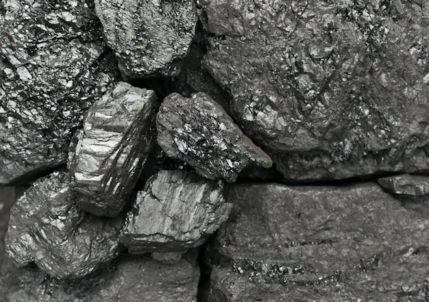 Natural black hard coal texture