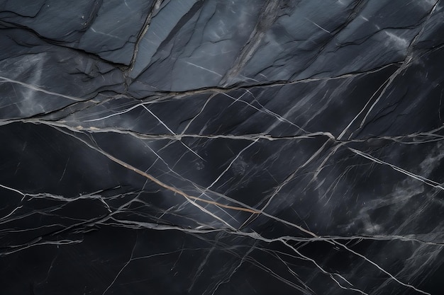 Natural Black Slate Stone Background Pattern Generative AI