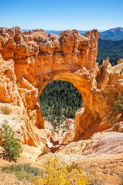 Natural bridge point nel parco nazionale di bryce canyon