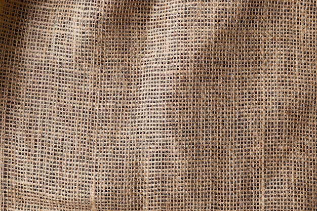 Natural brown linen fabric wall