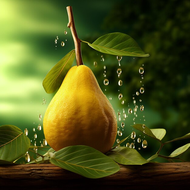 Natural color pear