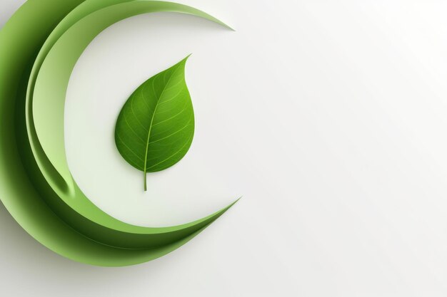 Foto concetto di prodotti naturali e biologici con disegno a freccia verde