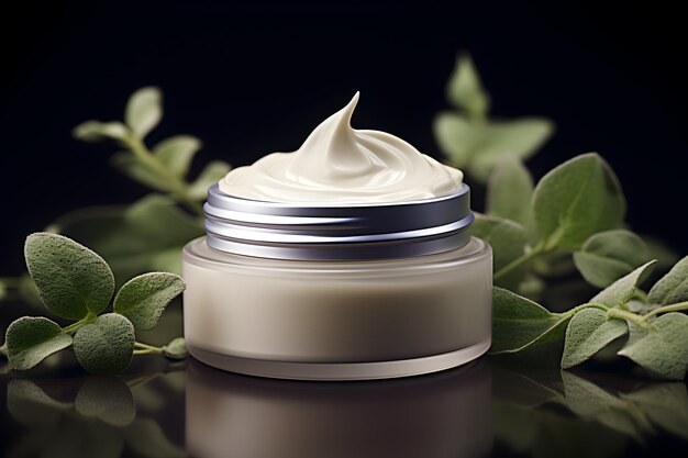 Natural Cosmetic cream Health and beauty concept promotional commercial photo
