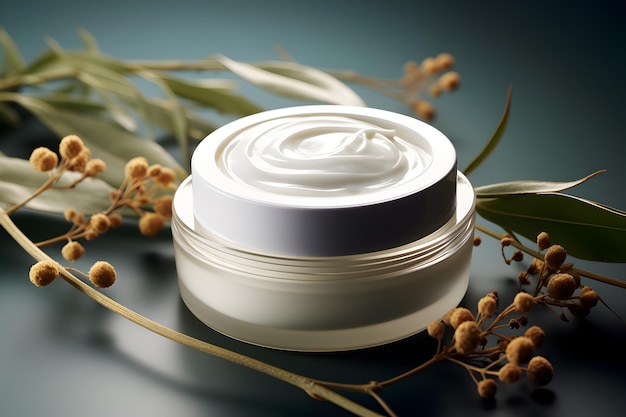 Photo natural cosmetic cream health and beauty concept promotional commercial photo