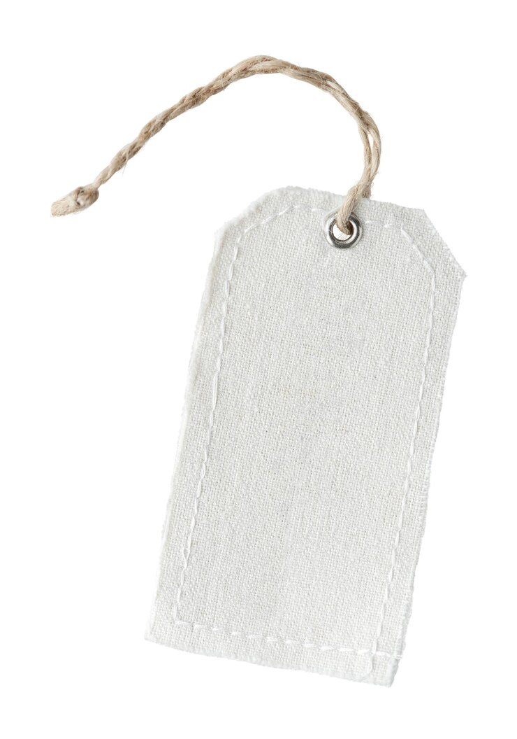 Photo natural cotton cloth label mockup