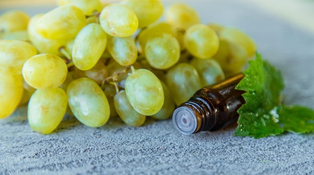 Natural essential oil from grape seeds.