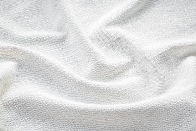 디자인 야 질감된 배경에 대 한 천연 패브릭 리넨 질감 배경에 대 한 흰색 캔버스