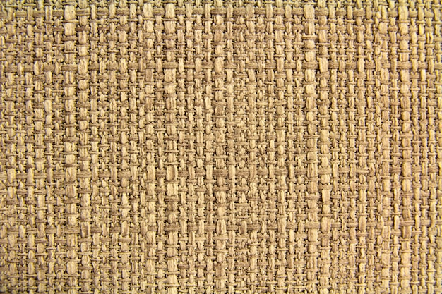 Natural fabric linen texture for design, sackcloth textured. Brown canvas . Cotton.