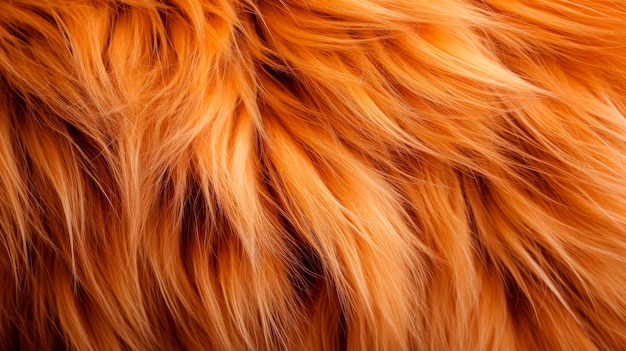 Natural fluffy lion fur texture