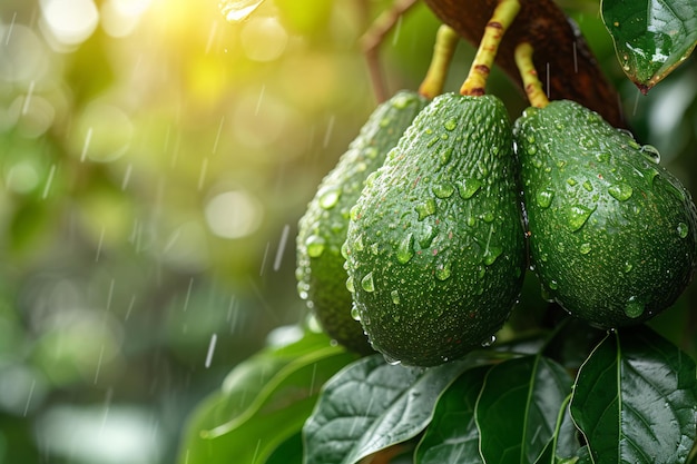 natural fresh avocado for product photos