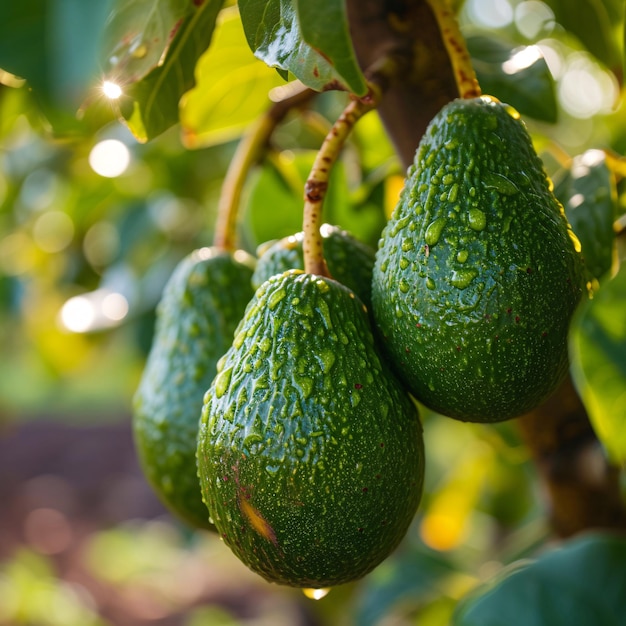 natural fresh avocado for product photos