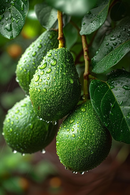 natural fresh avocado for product photos