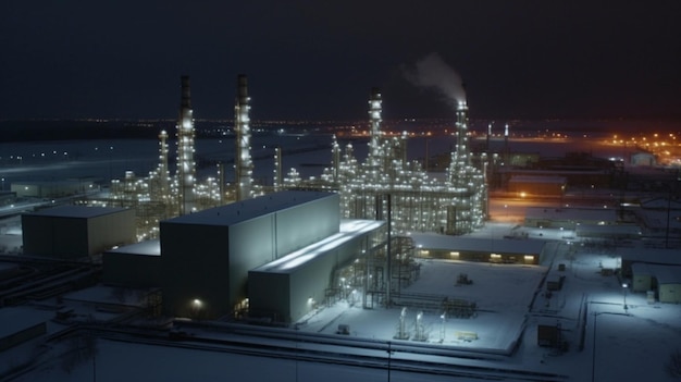 Natural gas liquefied and processing plant Gazprom plant