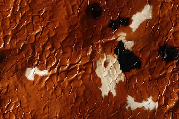 natural genuine cow animal leather skin texture with seamless pattern on a brown spot background