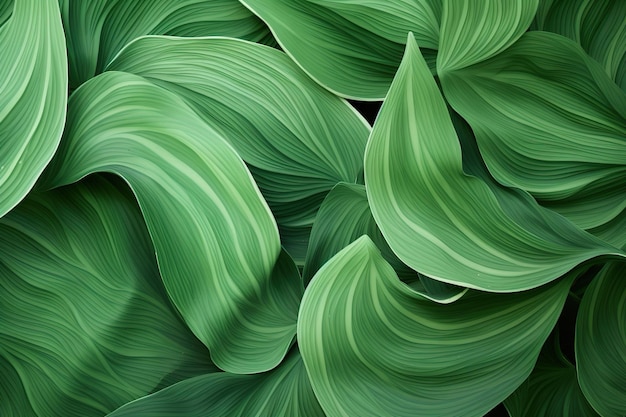 Естественные зеленые тона Абстрактные рисунки листьев