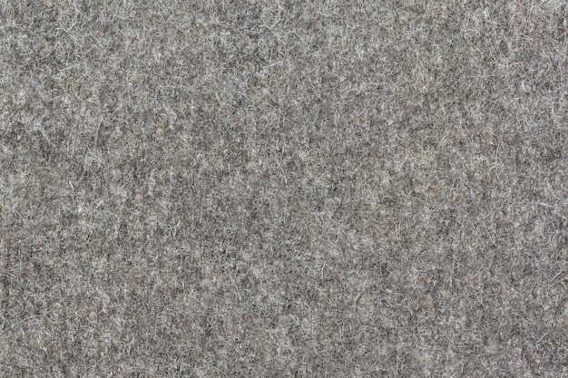 Natural grey felt as an abstract background. Texture and pattern of wool