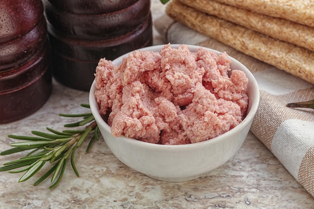 Natural gurmet liver pate spread served rosemary
