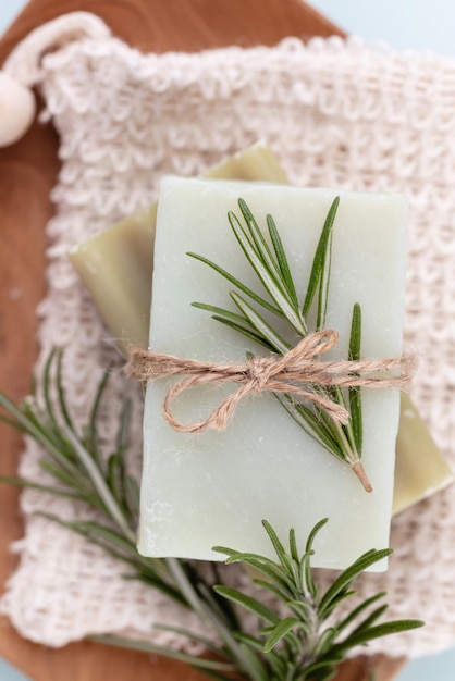 Natural handmade soap Organic soap bars with plants extracts