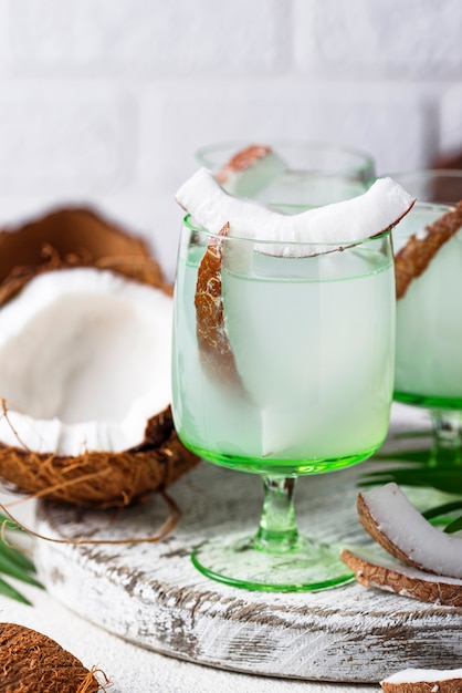 Natural healthy fresh coconut water