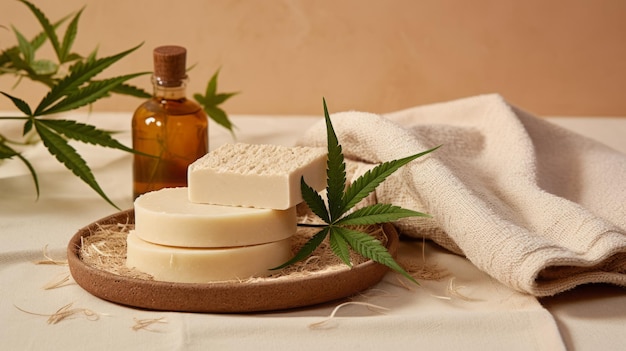 Natural Hemp Soap and Oil Beauty Products