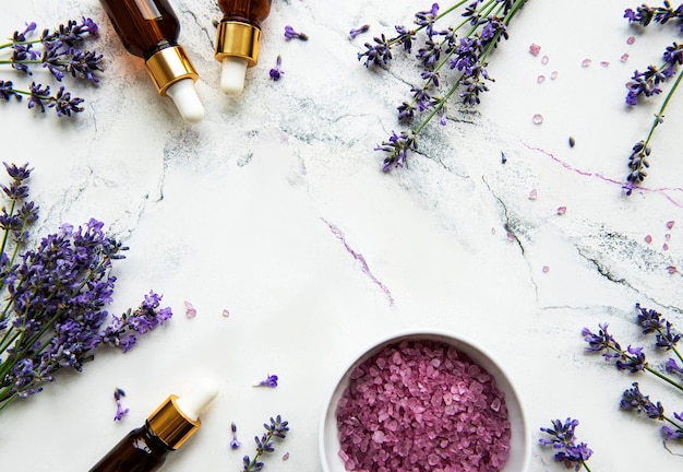 Natural herb cosmetic with lavender