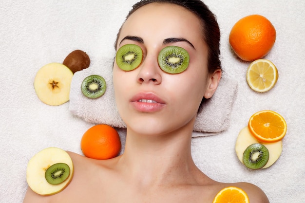 Photo natural homemade fruit facial masks