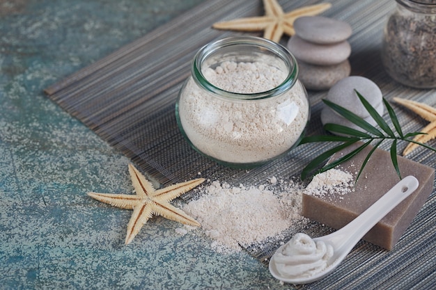 Natural ingredients for homemade facial and body mask