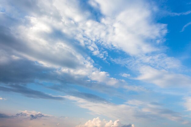 Natural landscape Beautiful colorful dramatic sky with cloud at sunset