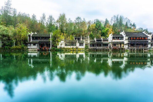 黄山古代村の自然景観