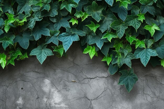 Natural leaves and copy space wall background