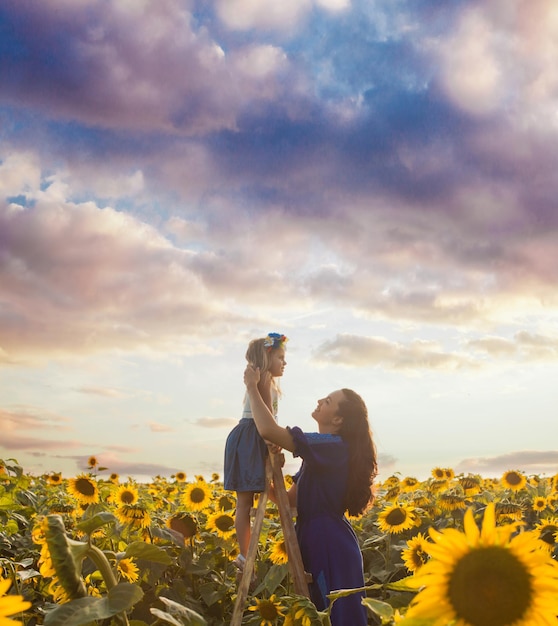 The natural love between baby and mom